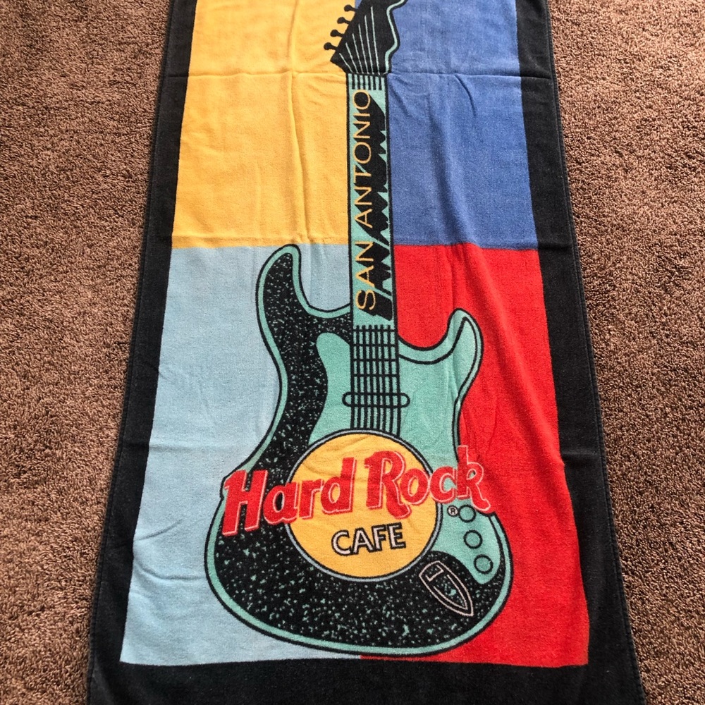 Hard Rock Cafe San Antonio beach towel